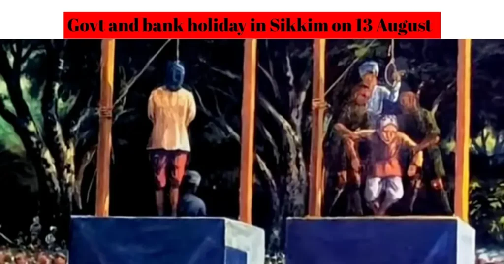 Holiday on 13 August