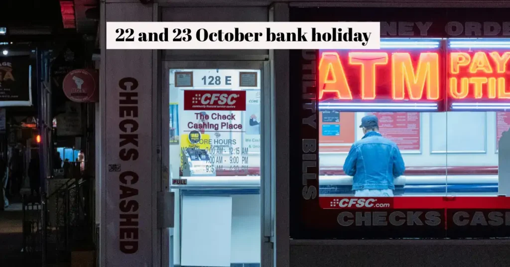 bank holiday in Gujarat on 22 and 23 October