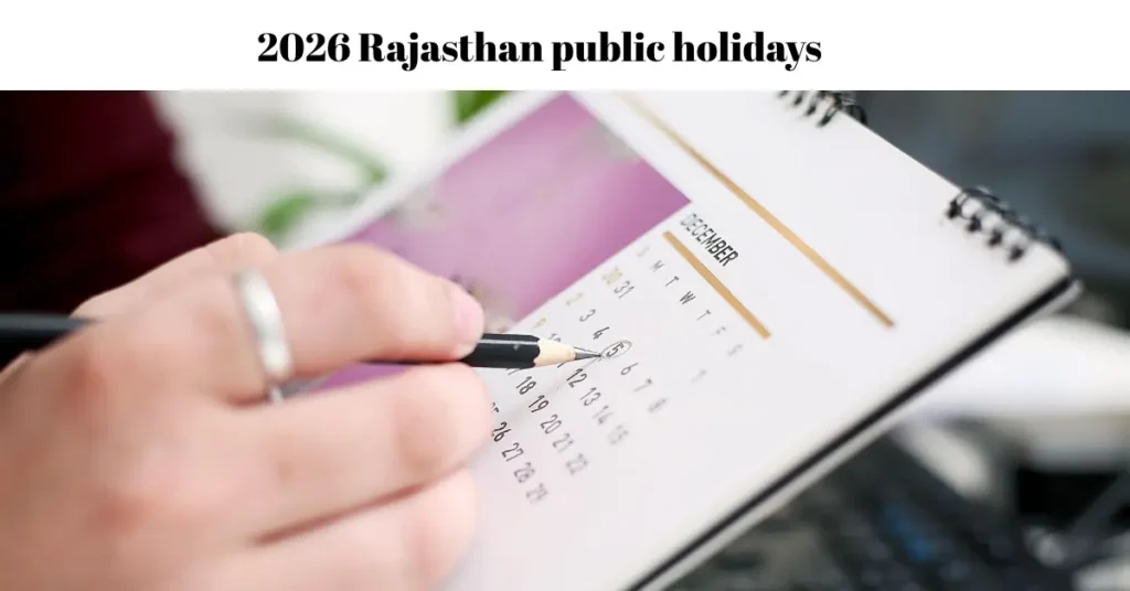 2026 Rajasthan public holidays