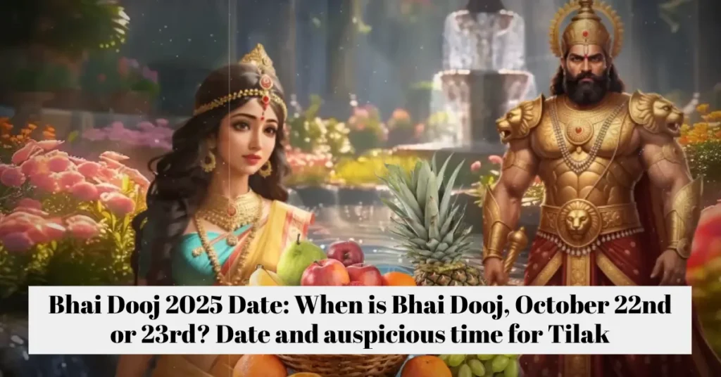 Bhai Dooj 2025 Date auspicious time for Tilak