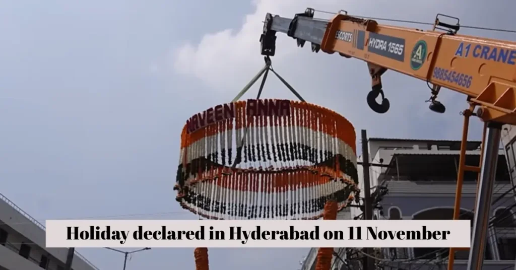 Holiday declared in Hyderabad on 11 November Telangana government