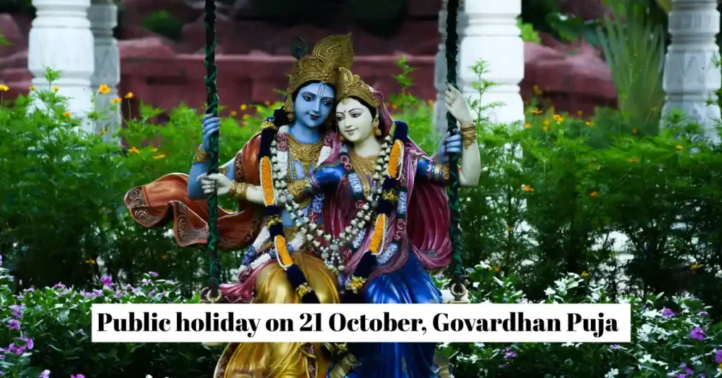Public holiday on 21 October
