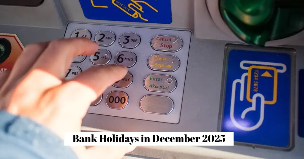 Bank Holidays in December 2025